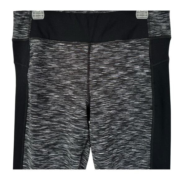 2/$15 Calvin Klein Performance Quick Dry Leggings Gray Heather Cropped Size XL - Picture 3 of 13